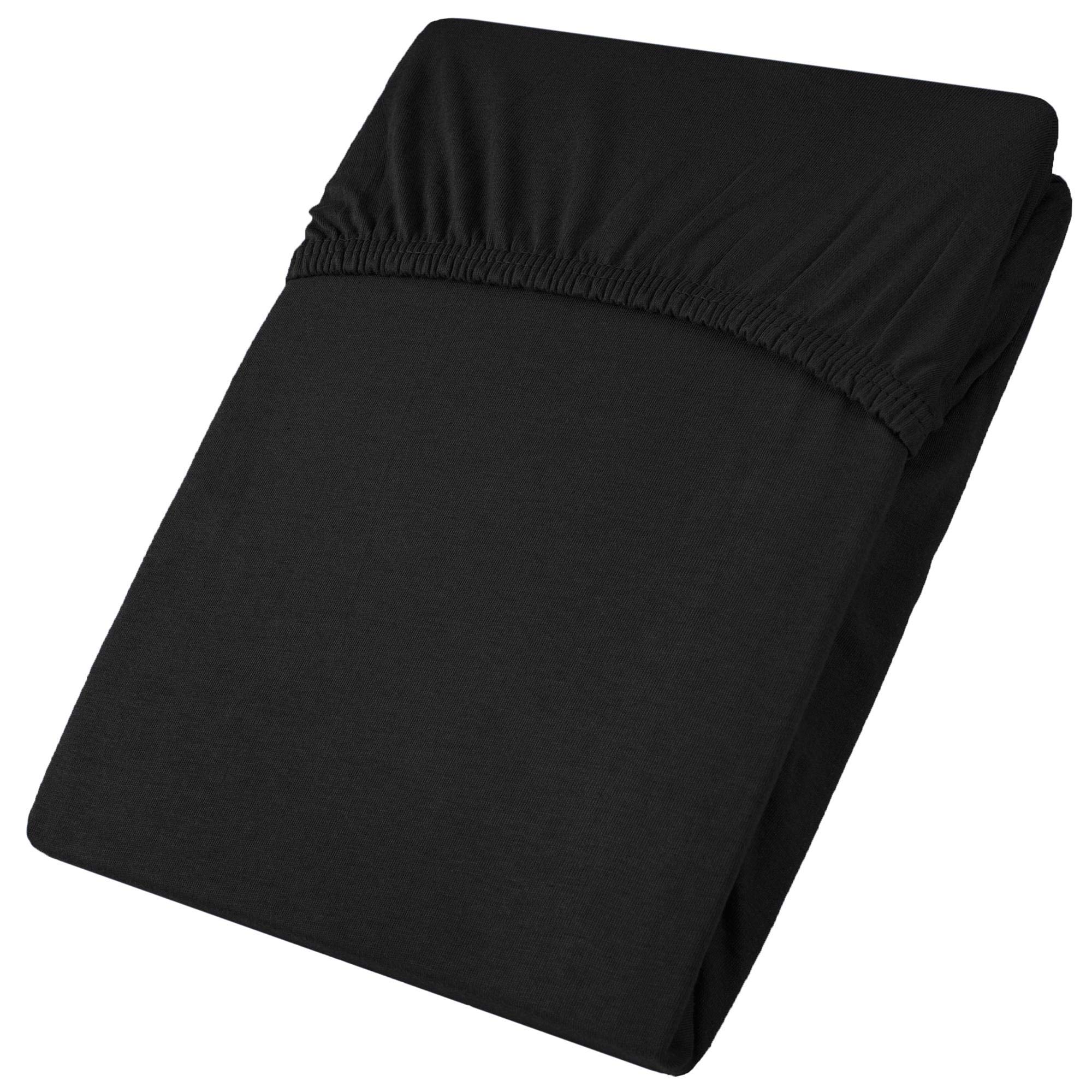 CelinaTex Jade Hoeslaken, 180 x 200 - 200 x 200 cm, aquablauw, microvezel, hoeslaken, jersey bedlaken