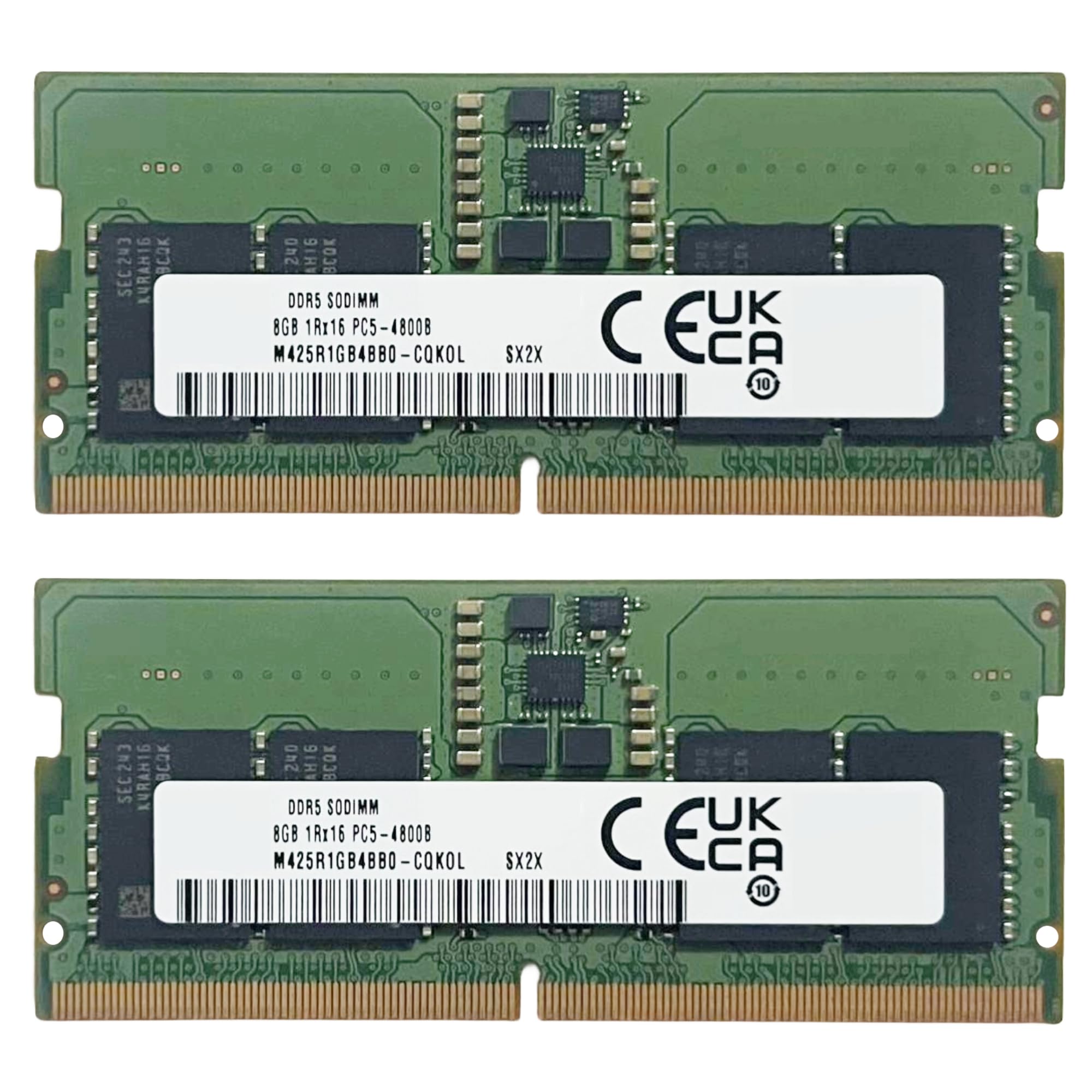 16GB [2 x 8GB] DDR5 Laptop SO-DIMM RAM | OEM PC5-38400 | 4800MHz, CL40, 262-Pin, 1.1V | Non-ECC Unbuffered | Compatible with Samsung | 365-day Replacement Warranty | [Pack of 2]-image-20