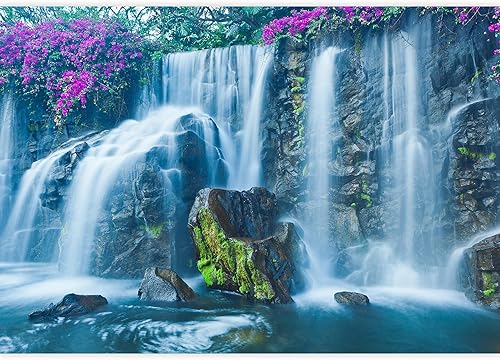 Miniatura 2 de wall26 Adhesivo mural removible para pared, cascada de río, bosque rápido, naturaleza, desierto, fotografía, realismo, paisaje rústico, decorativo,