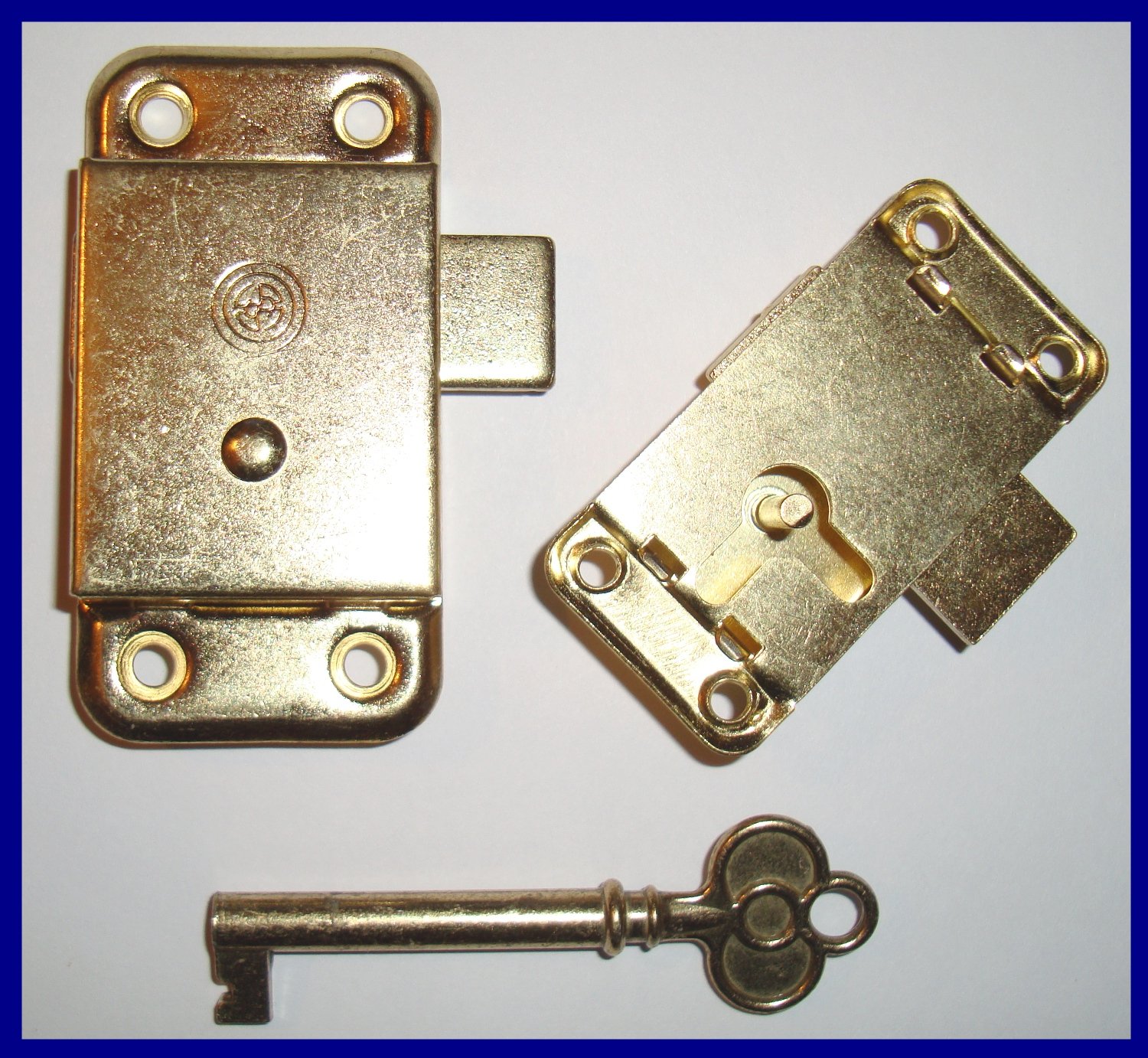 63 X 32mm E.B WARDROBE DOOR LOCK, CABINETS, CUPBOARD, DRAWERS ETC