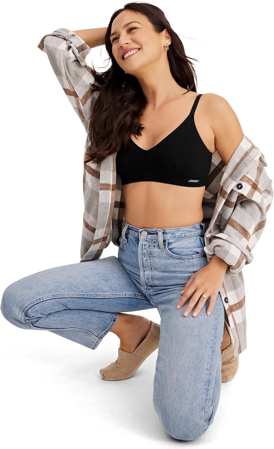 Jockey Women's Bra Organic Cotton Stretch Triangle Bralette - Image 4