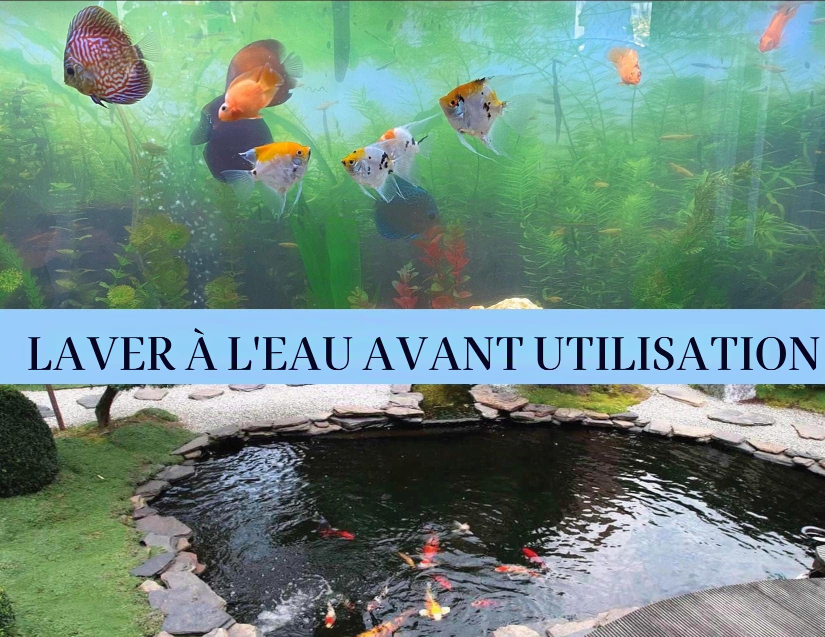 Pierre à air 200 mm - Plaque lourde - Aération pour bassins à koï et aquariums - Pierre à air pour plus grande pompe - Diffuseur de bulles pour bassin extérieur - Système de circulation de jardin
