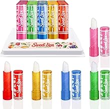 Sweet Lips Transparent Lip Balm - 5 Fruity Flavors, Long Lasting Lip Care, Wholesale - Pack of 25