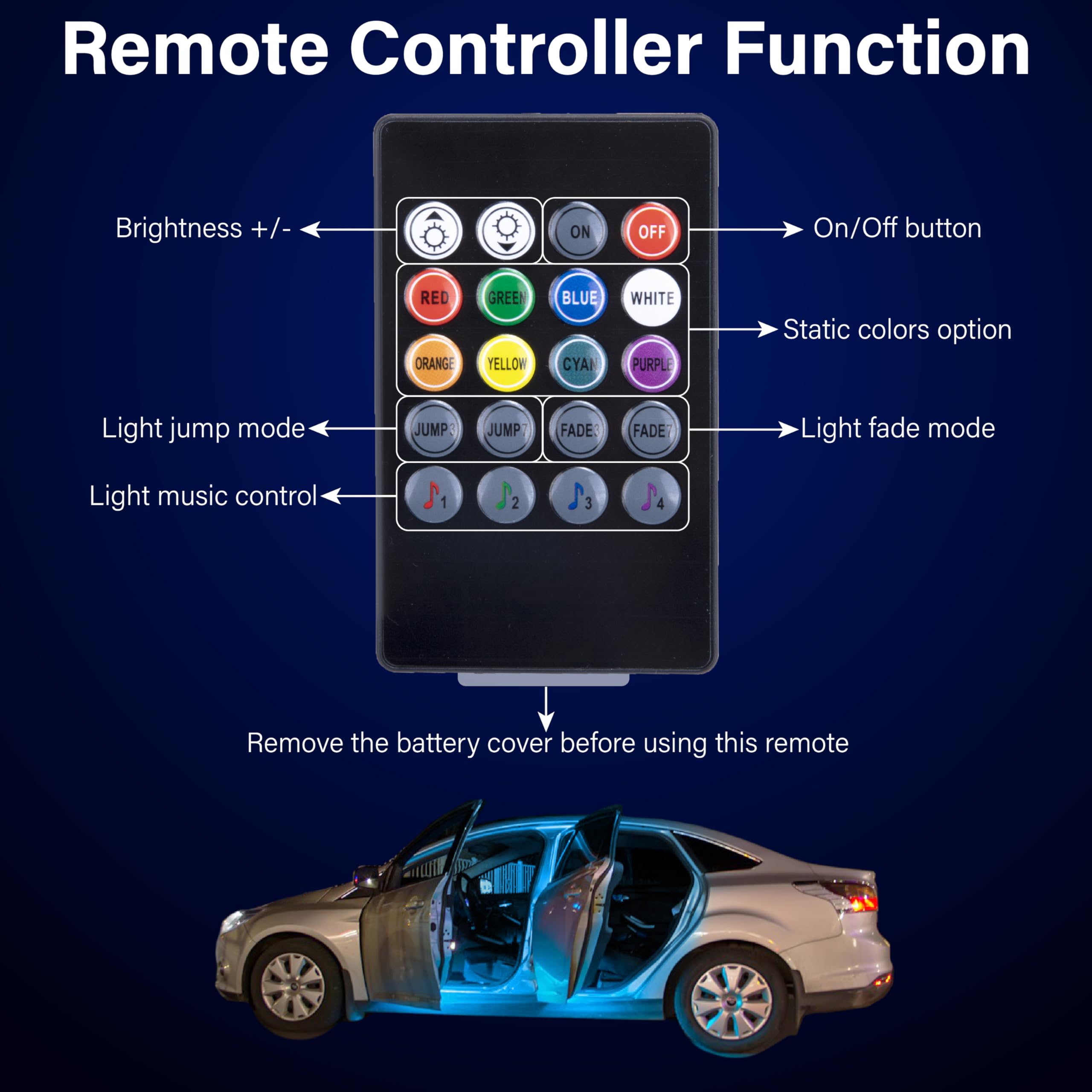 led lights that plug into cigarette lighter Amazon.com: Car Led Lights Interior, Interior Car Lights with with Cigarette  Lighter Adapter, 12V LED Strip Light with Smart APP Remote Control, Sync  Music, Color Change Cars Light for Inside, Cars Accessories :