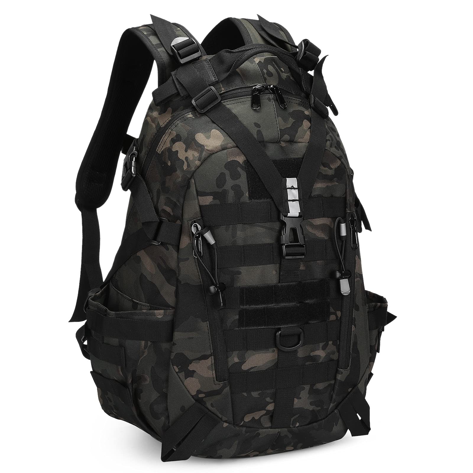 HUNTVP 30L/35L Táctical Backpack Mochila de Asalto Mochila de Marcha Molle Militar Gran Bolsa de Hombro Impermeable para Las Actividades Aire Libre Senderismo Viajar