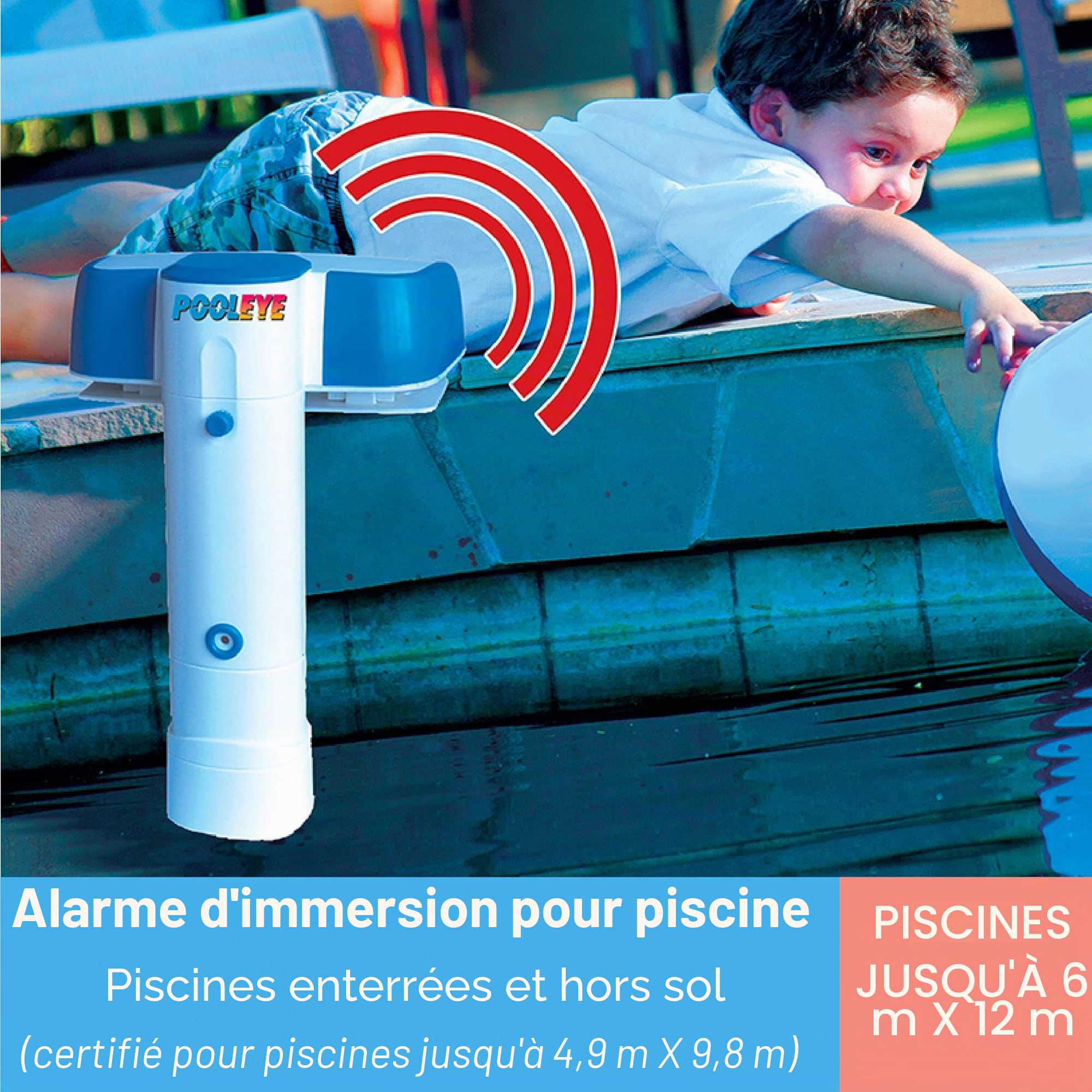 Smartpool Pe23 Pooleye AG/IG Immersion Alarme avec récepteur Distant conformes à la Norme ASTM