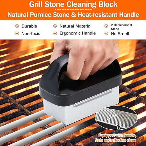 Miniatura 3 de Kit de limpieza de plancha para Blackstone, kit de limpieza de parrilla plana para exteriores, accesorios de limpieza de plancha, cepillo con