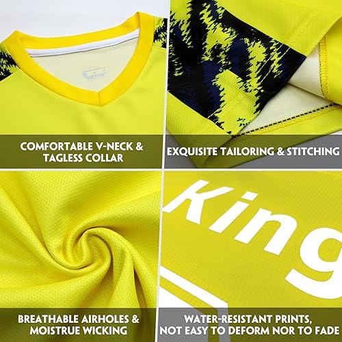 Miniatura 3 de Camisetas de portero personalizadas para jóvenes, hombres y niñas con nombre y número de equipo, logotipo de equipo personalizado para niños y