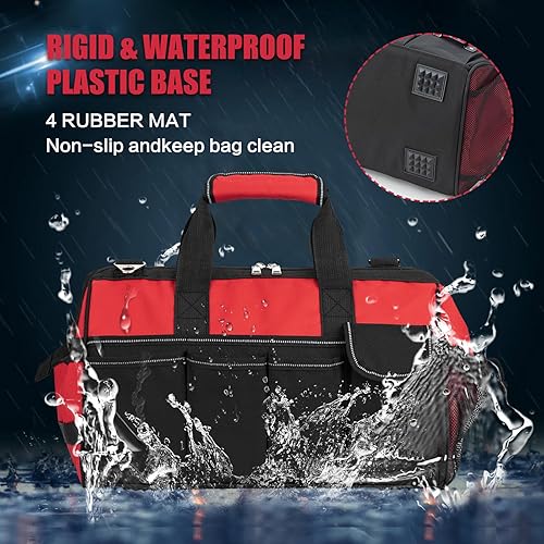 Miniatura 4 de Bolsa de herramientas, organizador plegable de 16 pulgadas para un fácil acceso a las herramientas, construcción resistente al agua, bolsa de