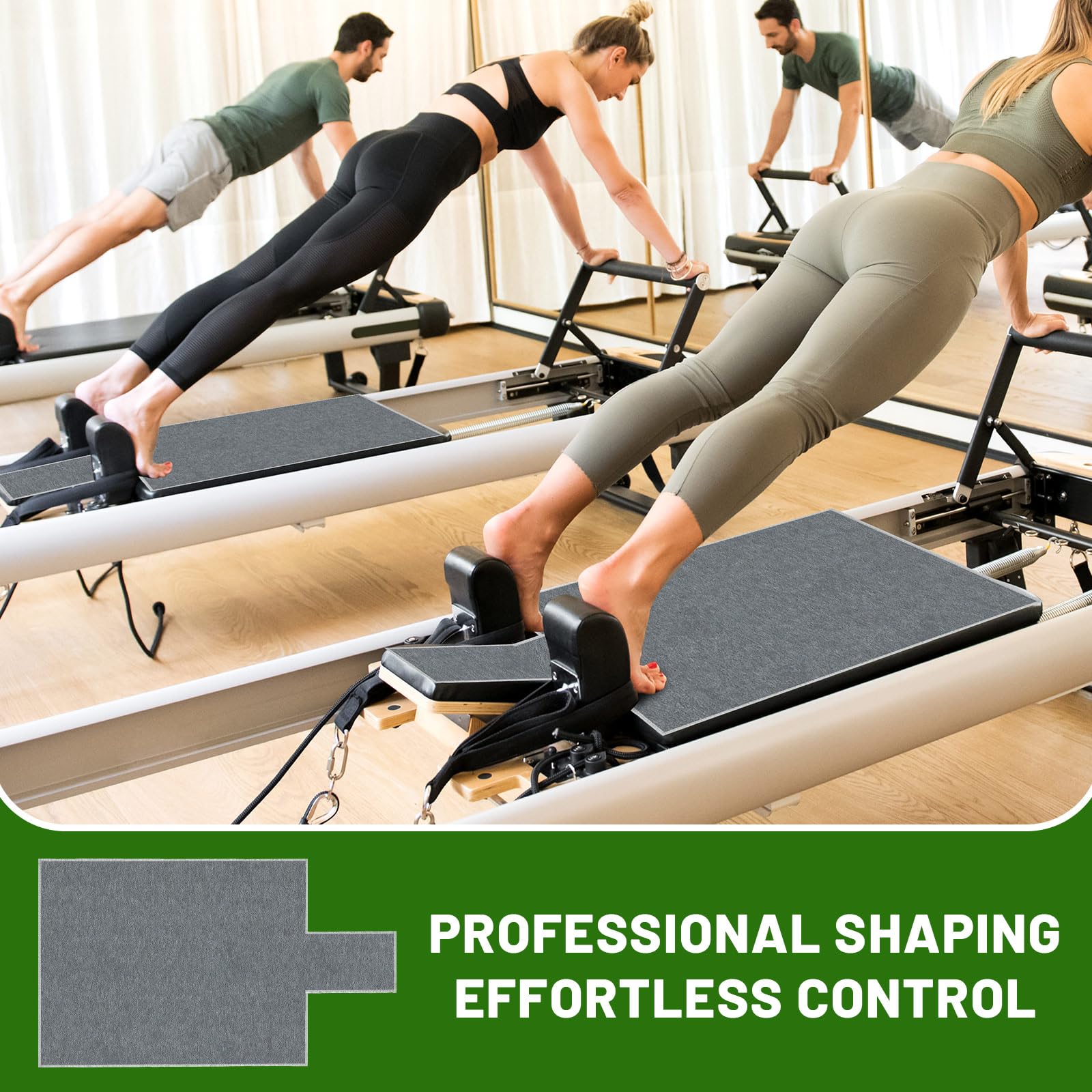 Asciugamano per Pilates Reformer, portatile, assorbe il sudore, tappetino da pilates Reformer, accessorio antiscivolo per gli appassionati di yoga e fitness