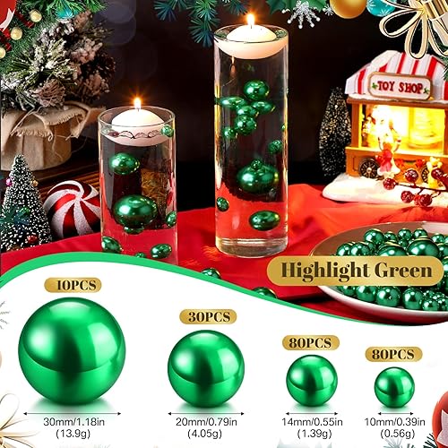 Miniatura 8 de Jadive 200 cuentas de perlas para relleno de jarrón, sin agujero, jarrón de perlas de maquillaje para soporte de brochas para decoración del hogar,