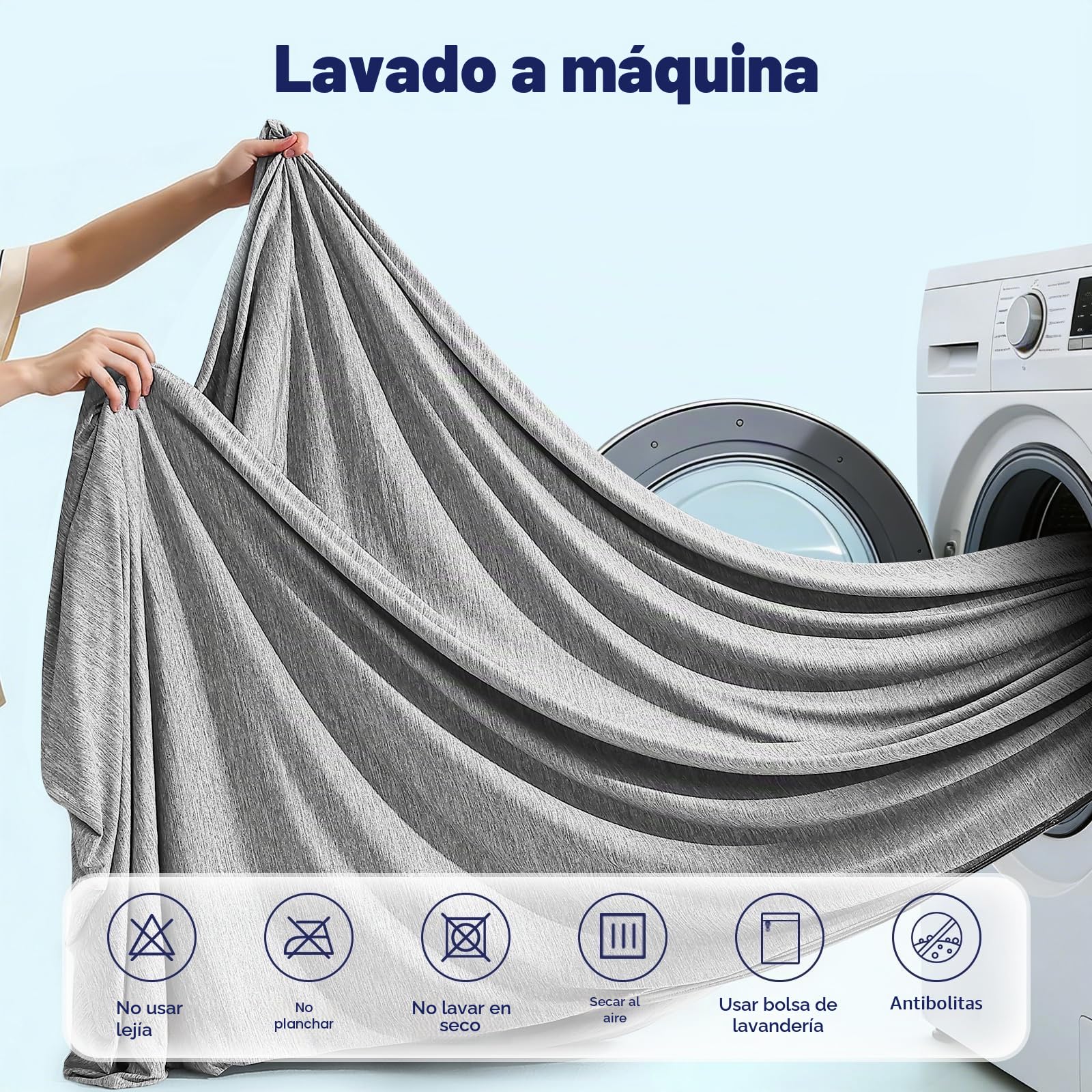 Luxear Manta Refrescante de Verano, ARC-Chill 3,0 Fibra Refrigerante Q-MAX 0,5 Manta Enfriamiento, de Doble Cara Fina Suave Transpirable Sabanas Enfriadoras, Sofa Adultos Bebés, Gris 200 x 220 cm