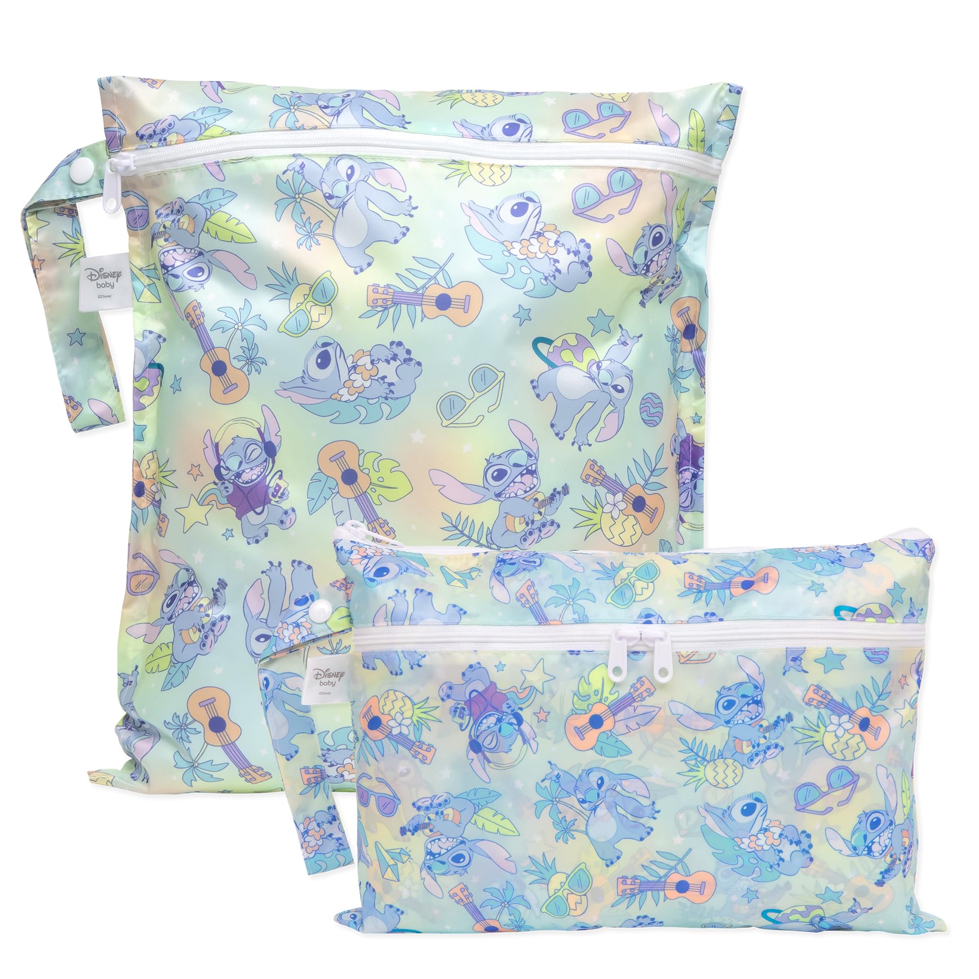 Bumkins - Waterproof Wet Bag & Wet/Dry Clutch Bags - For Beach, Baby, Travel, Swim Suit, Cloth Diapers, Pump Parts, Pool, Gym, Toiletries - Reusable &