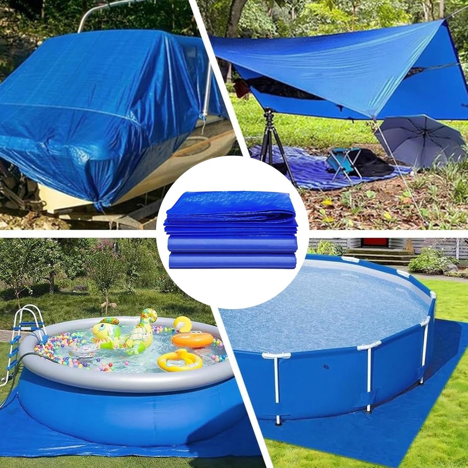 Pool Ground Mat | Waterproof Accessories,Pool Ground Protector Cloth - for Summer Hotel Resort Apartment Outdoor Play Area Concrete Lawn Camping Backyard Garden Yard Patio