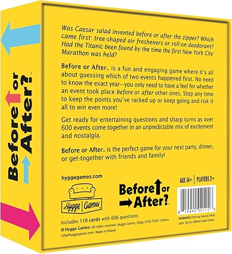 Miniatura 2 de Hygge Games ¿Antes o después? - Juego de preguntas