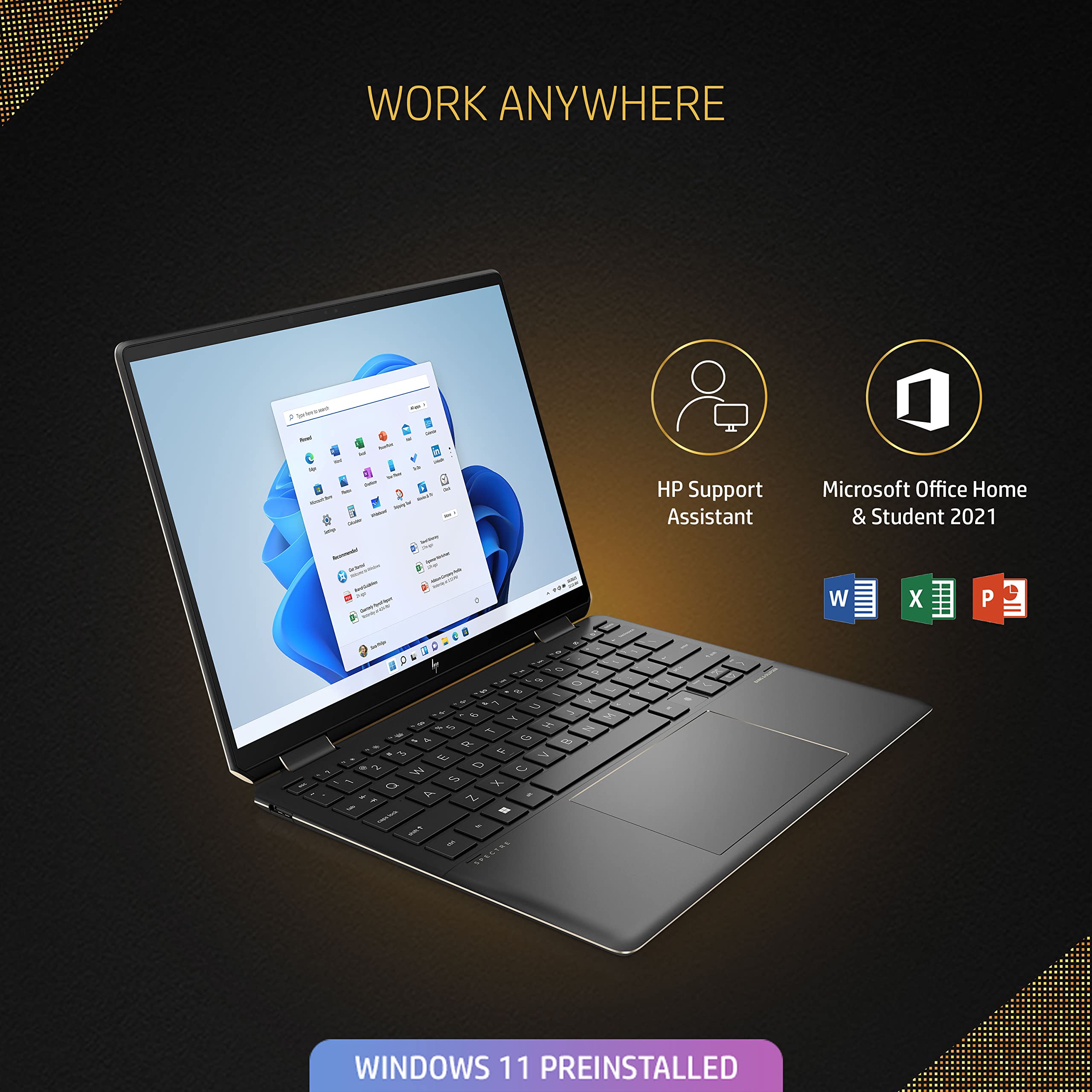 HP Spectre X360,12Th Gen Intel Evo Core I7 13.5