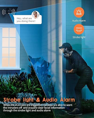 Miniatura 4 de DS-2CD2386G2-ISUSL 0.110 in HIK 4K 8MP AcuSense PoE Cámara IP para exteriores e interiores con luz estroboscópica y advertencia audible,