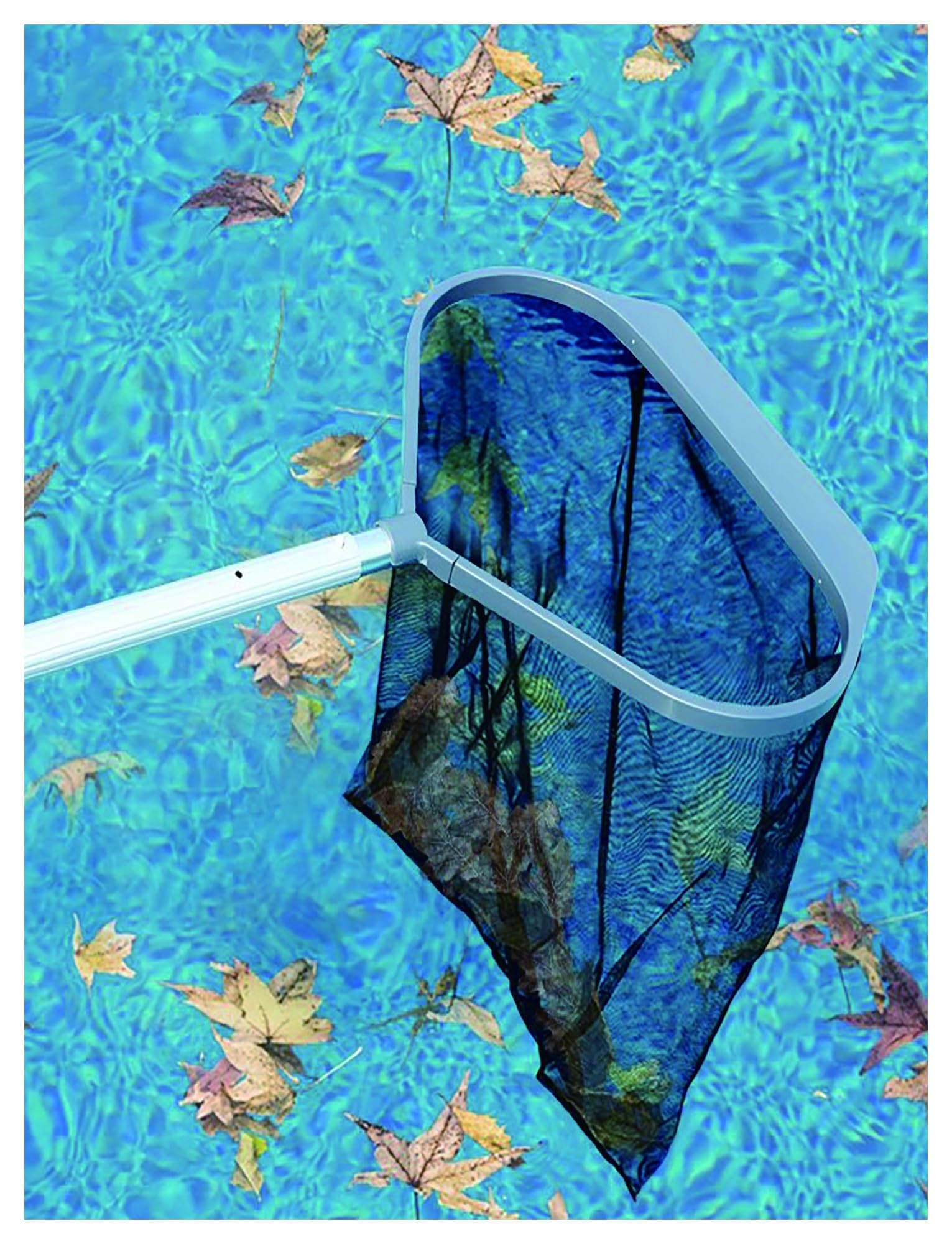 Questo retino per Piscina Resistente, retino per la Pulizia delle Foglie della Piscina, retino a rastrello per Foglie della Piscina con Maglia fine Adatto a Tutti i Pali Standard (300 cm/118