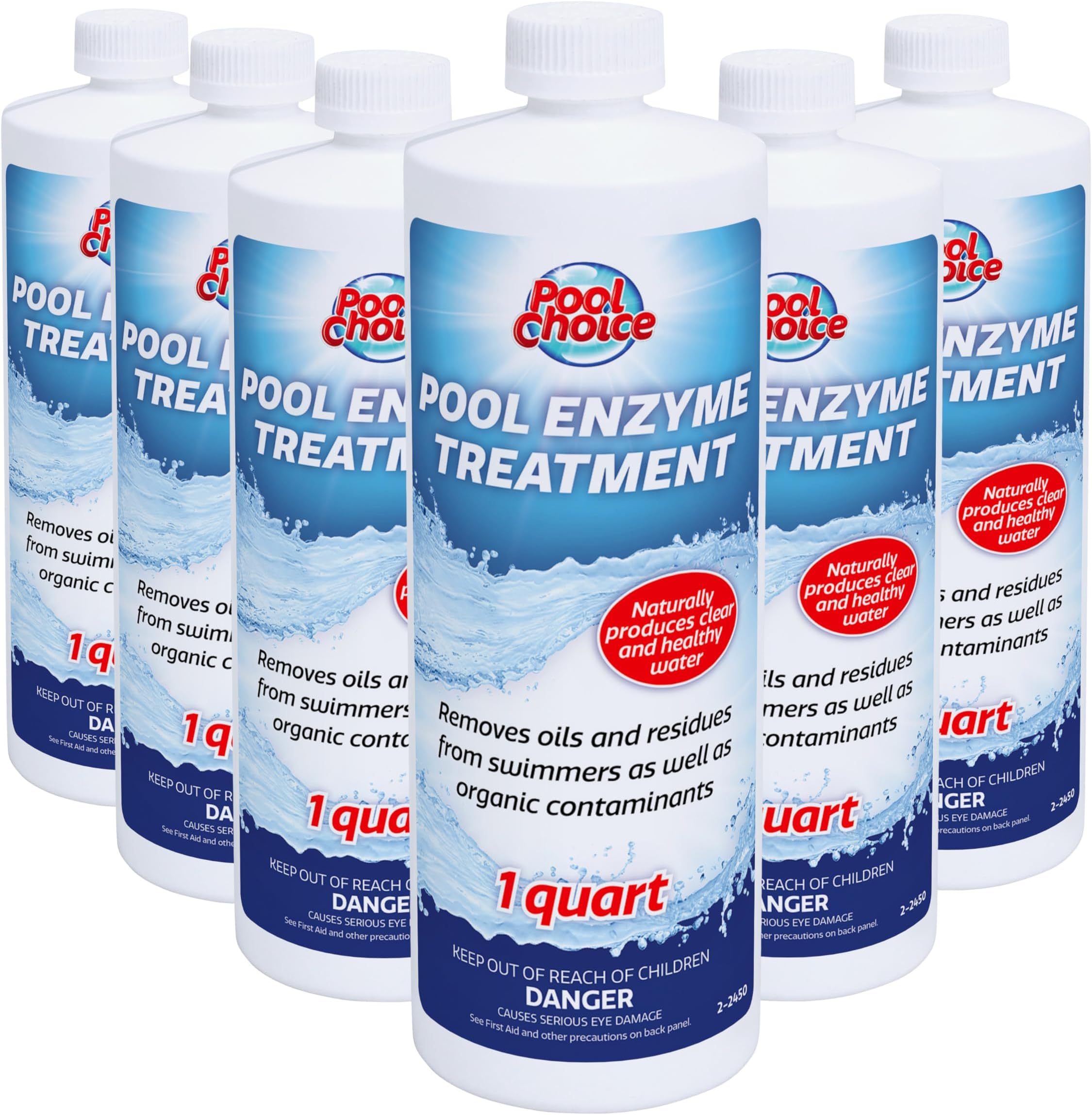 SpaChoice 2-2450-06 Pool Enzyme Treatment, 1-Quart, 6-Pack