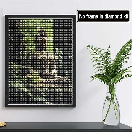 Miniatura 2 de Reofrey Kits de pintura artística de diamantes para adultos, estatua de Buda, taladro completo de Buda, accesorios de pintura de diamantes de