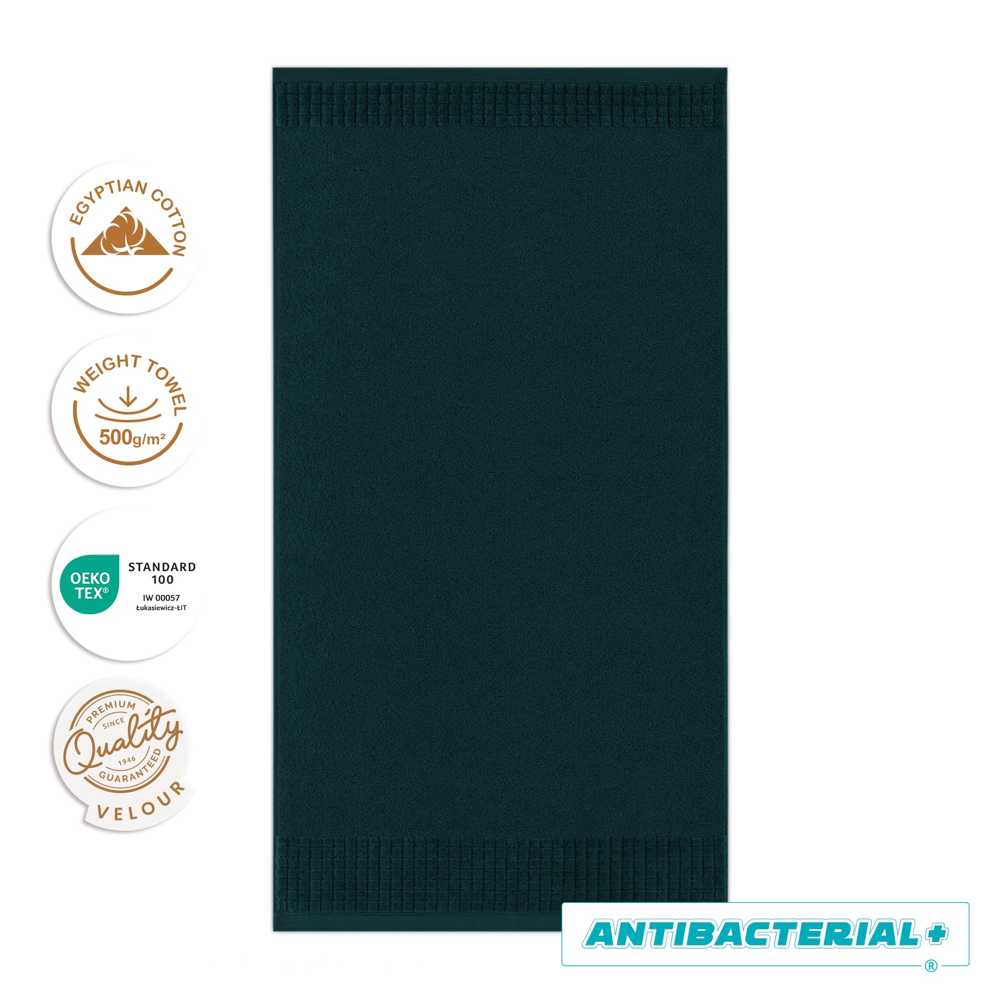 ZWOLTEX - Serviette et Serviette de Bain Paulo Set, 3 pièces Set : 30x50, 50x100, 70x140 cm, Serviette de Douche Serviette 100% Coton, Serviette de Bain Grande, Serviette de Plage Bleu foncé