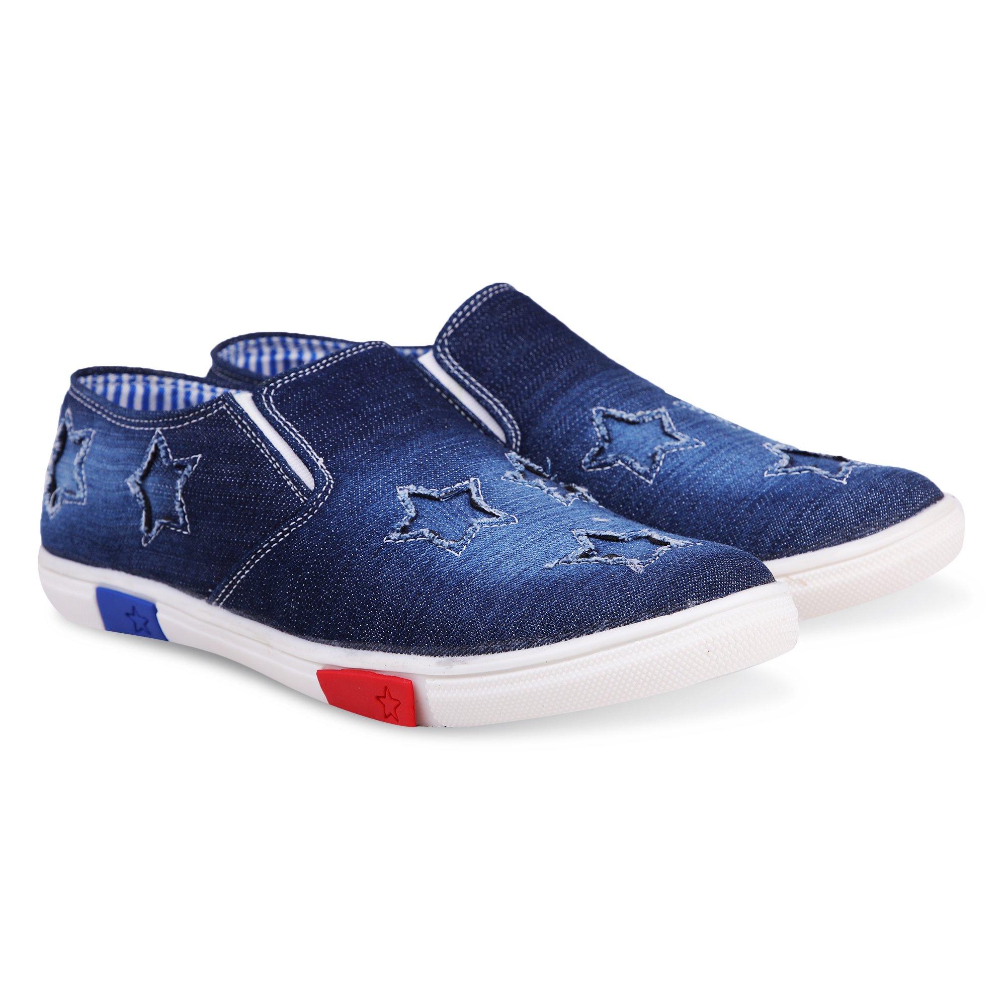 ajay footwear Men Denim Jeans Sneakers Casual Shoes Blue-UK-10 (B074W75NH8) Amazon Price History, Amazon Price Tracker