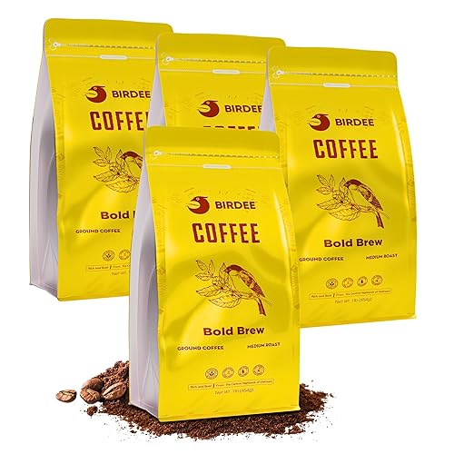 Miniatura 8 de Birdee Café molido vietnamita - 1 libra - Bold & Brew - Seleccionado a mano - Mezcla arábica y Robusta - Café tostado medio - Apto para dieta