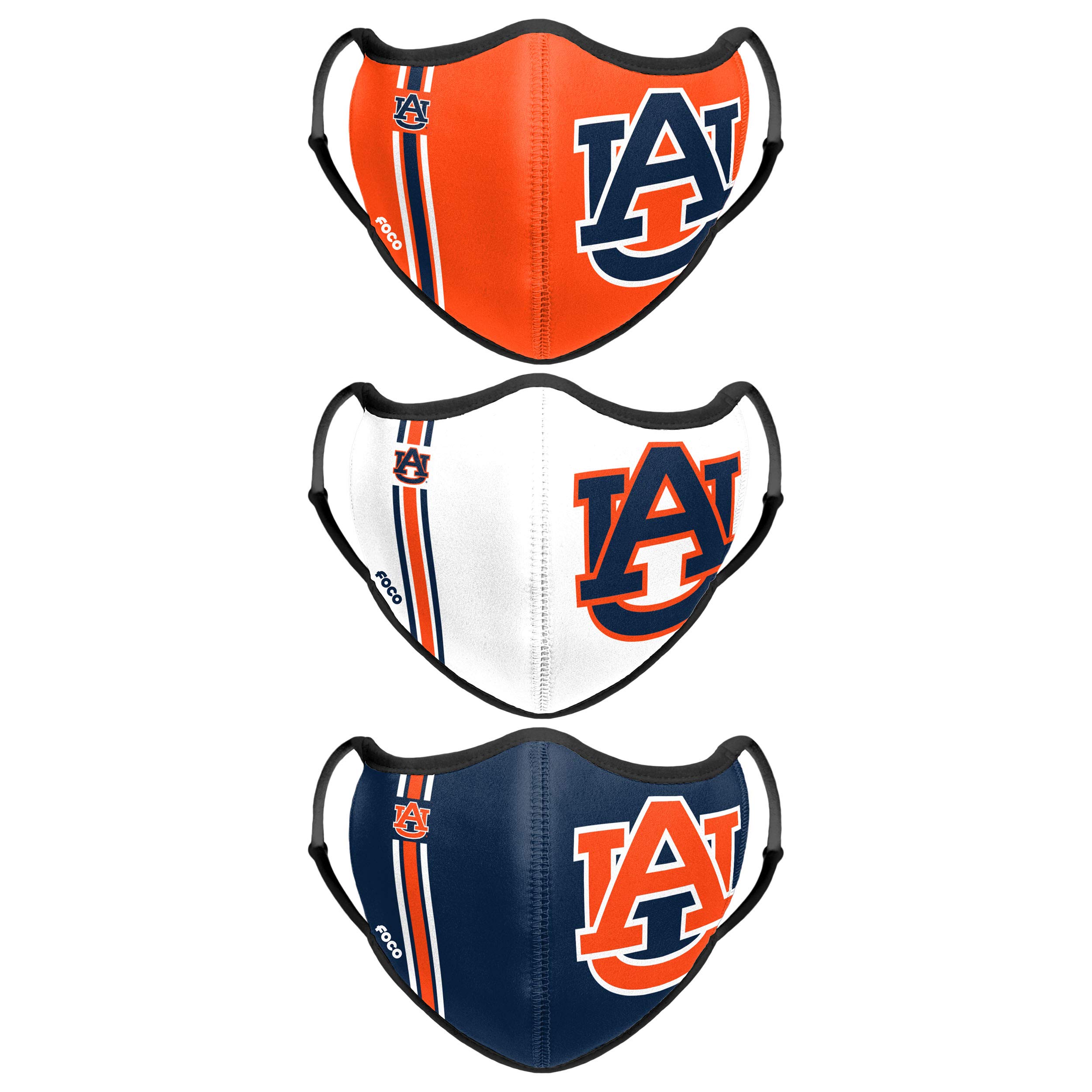 FOCO Auburn Tigers NCAA Sport 3 Pack Face Cover
