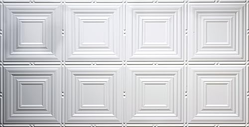 Global Specialty Products - Paneles modernos de 320 W para instalación con pegamento, color blanco mate