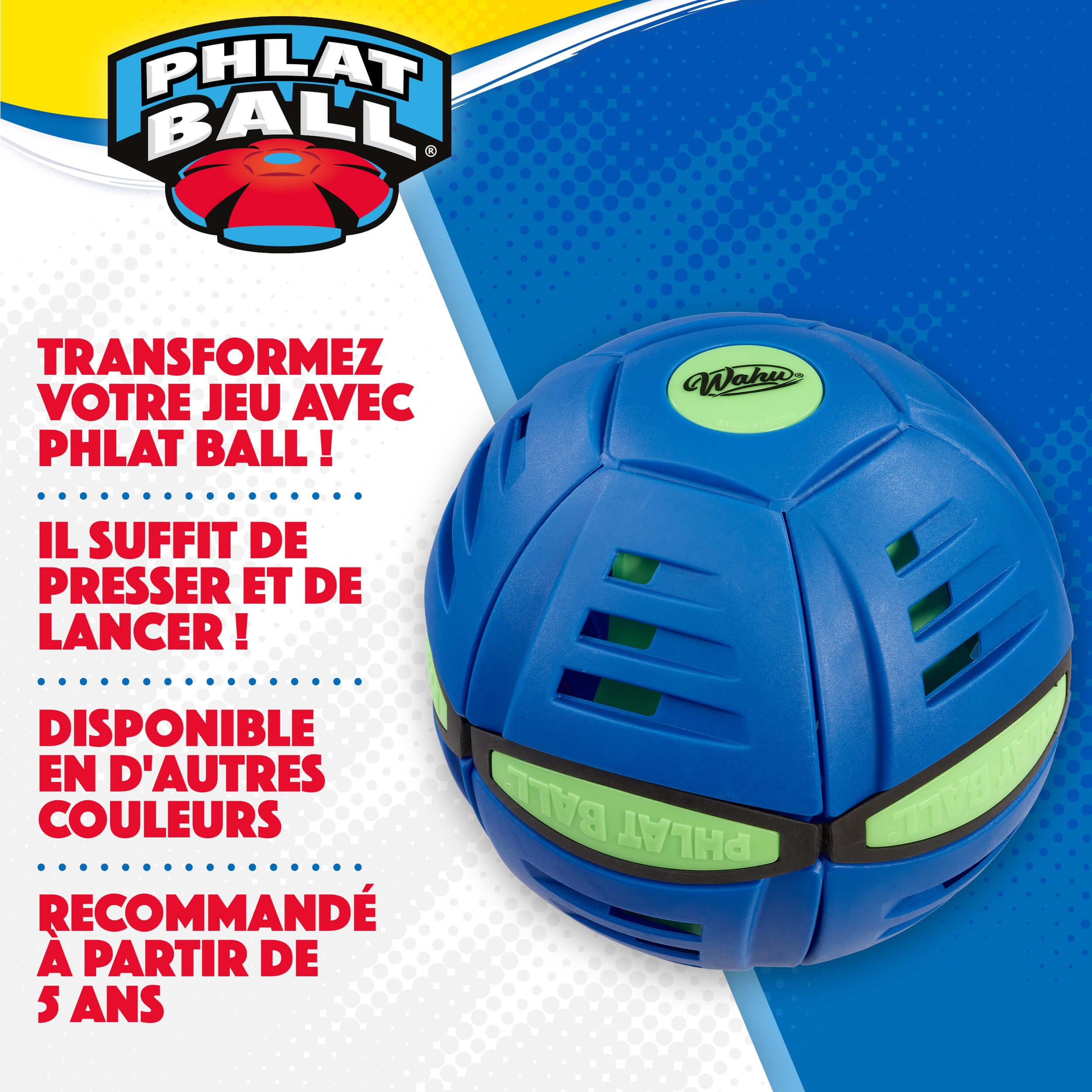 Phlat Ball néon et classic jaune Goliath - Autre jeu de plein air - Achat & prix