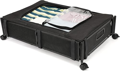 YozPapa Contenedores de almacenamiento debajo de la cama almacenamiento debajo de la cama con ruedas montaje sin herramientas contenedores de