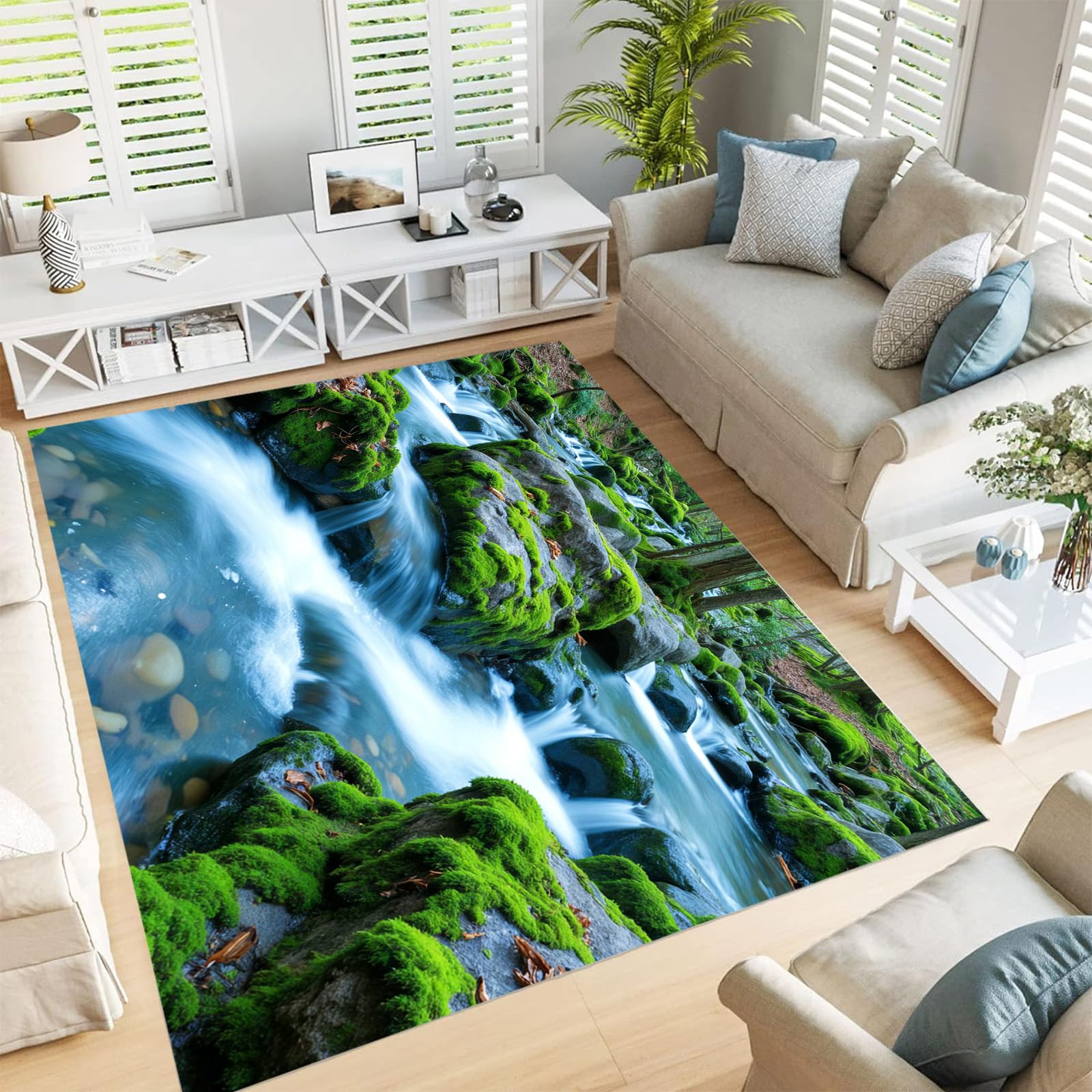 Tapis vert émeraude 240x300 grand format pour illuminer votre chambre
