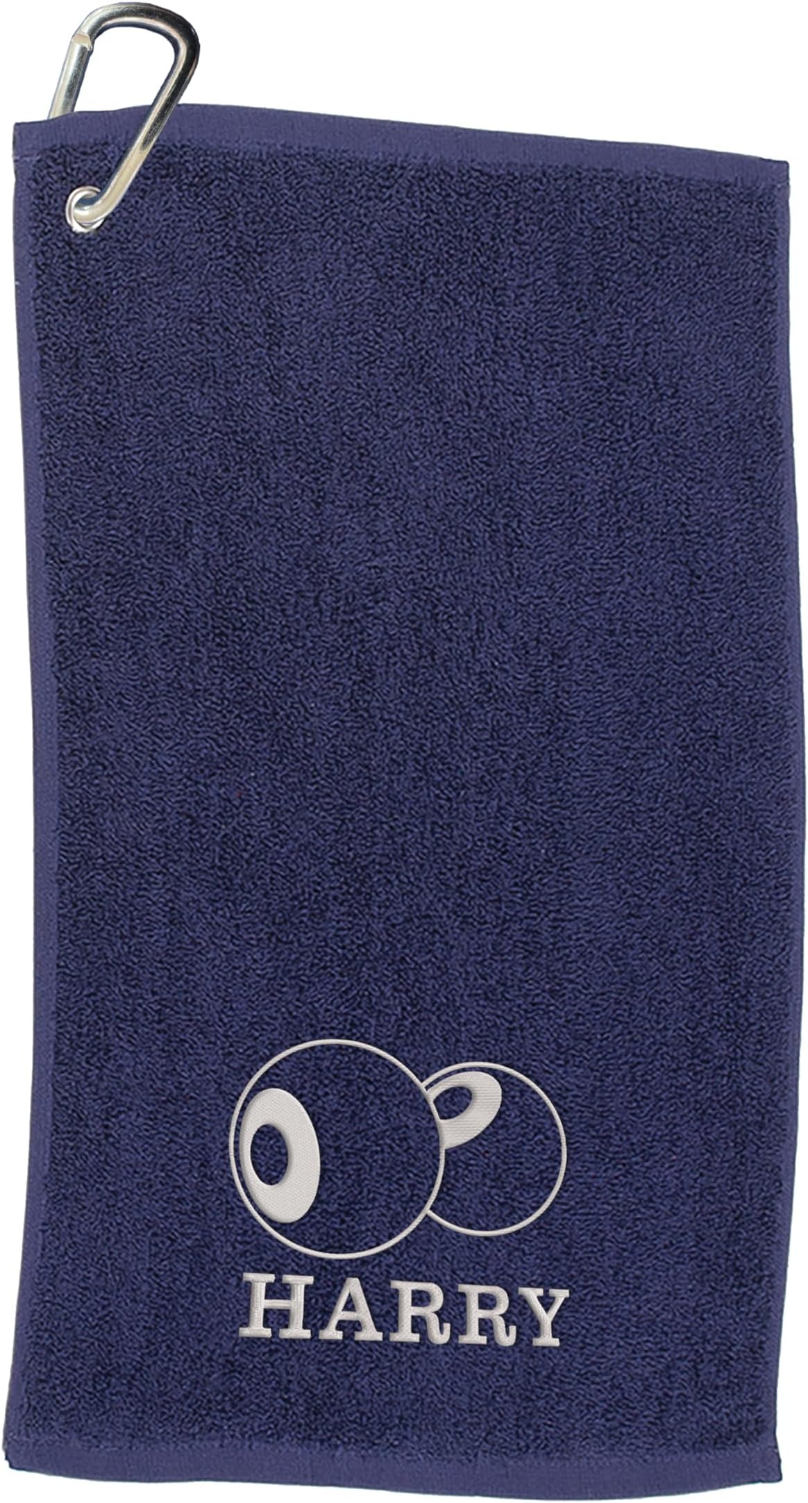 Varsany Personalised Lawn Bowls Towel โ Embroidery and Clip 100% Ringspun Cotton Lawn Bowls Accessories - Dad Lawn Bowls Gift - Fathers Day Lawn Bowls Gift