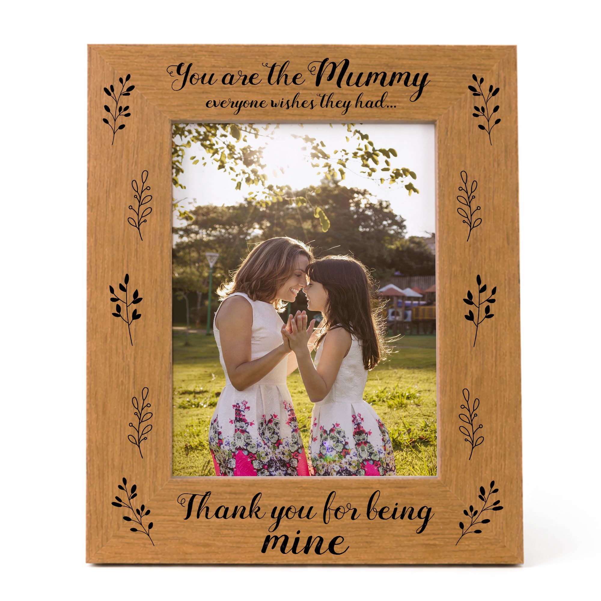 RED OCEAN Thank You Mummy Gift For Birthday Christmas Mummy Picture Frame From Daughter Son Gifts For Mummy Cute Photo Frame For Mummy Keepsake