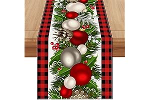 Jiudungs Buffalo Check Christmas Table Runner
