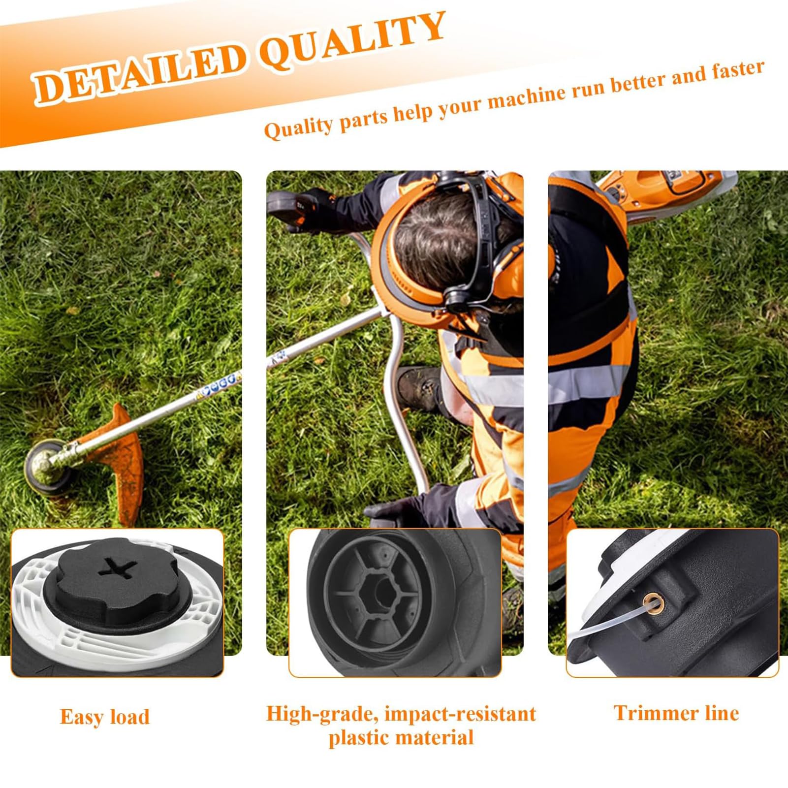 Doppelfadenkopf Für Motorsense - Mähkopf C6-2 Mit 2.0mm Faden