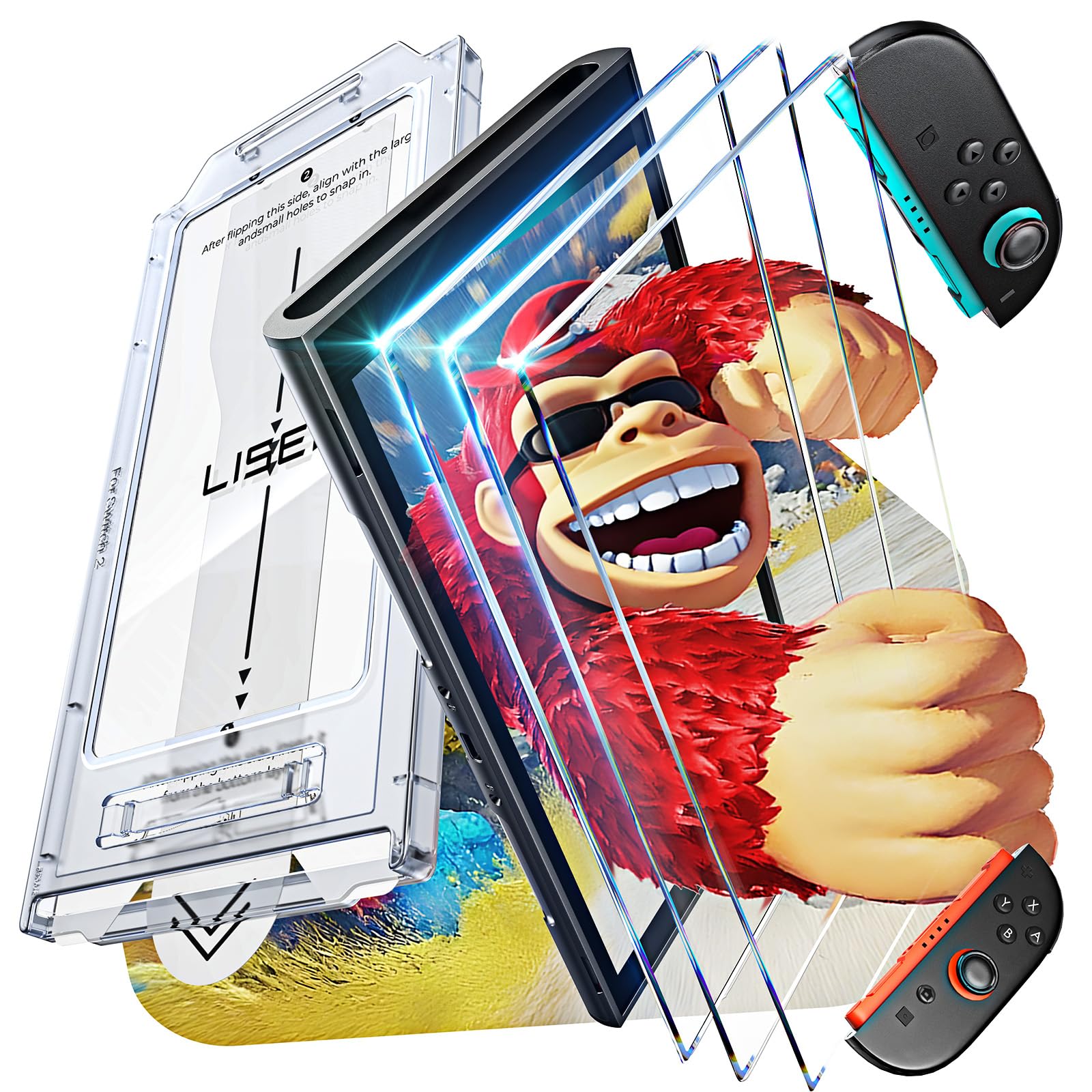 Amazon.co.jp: LISEN 対応 スイッチ2 / Switch 2 保護フィルム【3 枚