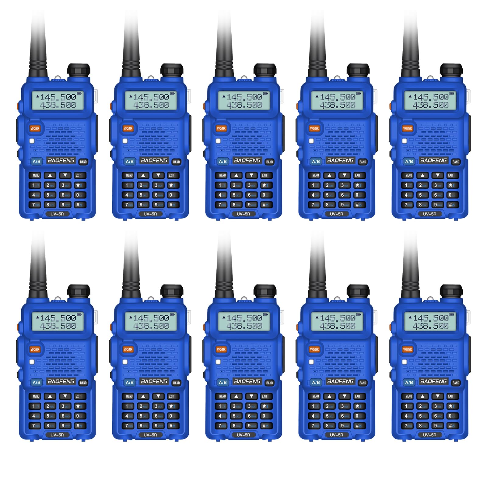 Amazon.com: 10 Pack BAOFENG UV-5R Two Way Radio Long Range