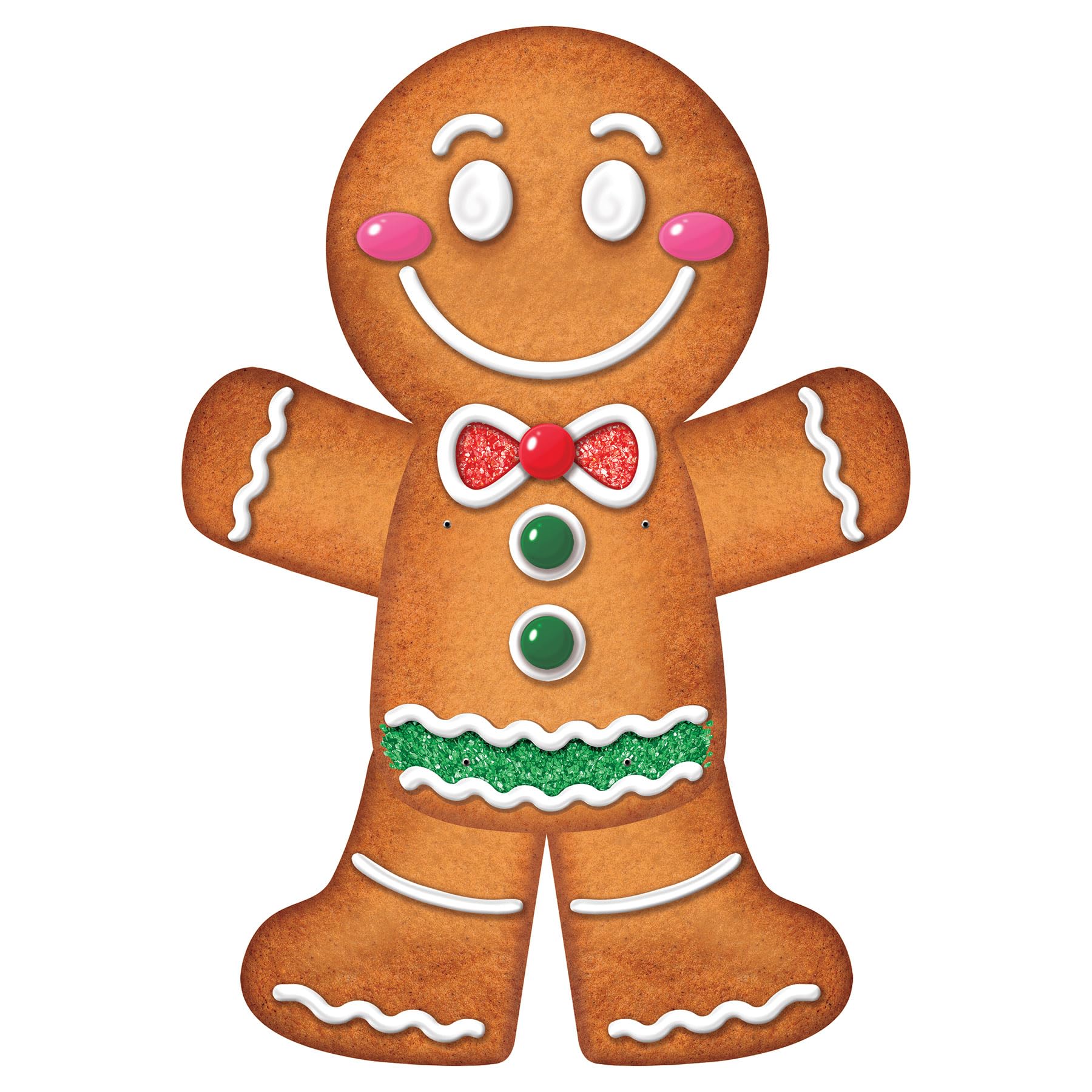 Amazon.com: Beistle Jointed Gingerbread Man, 3'- Christmas Wall