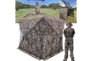 Pop-Up Ground Blind for Deer Hunting: Concealment for 2-4 Hunters