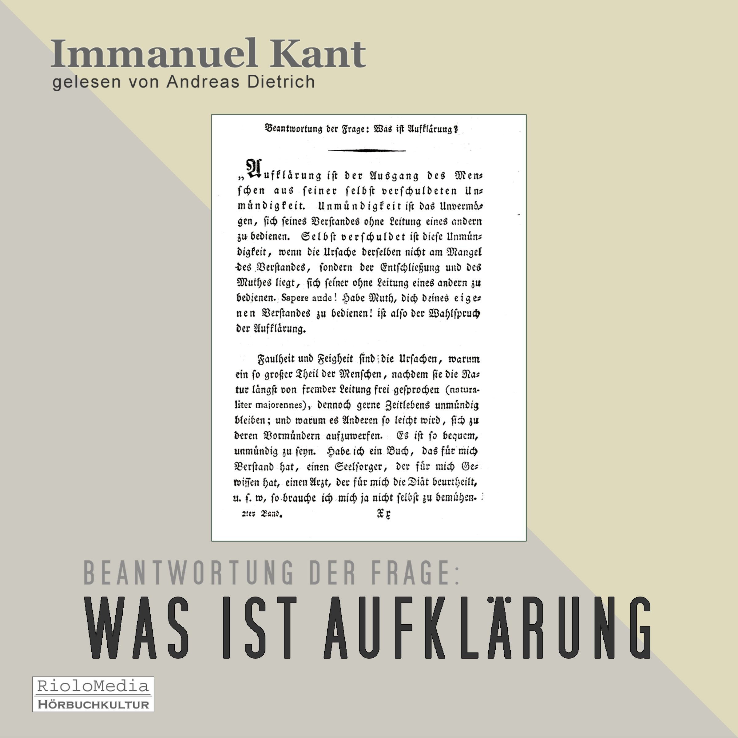 Cover art for Was ist Aufklärung