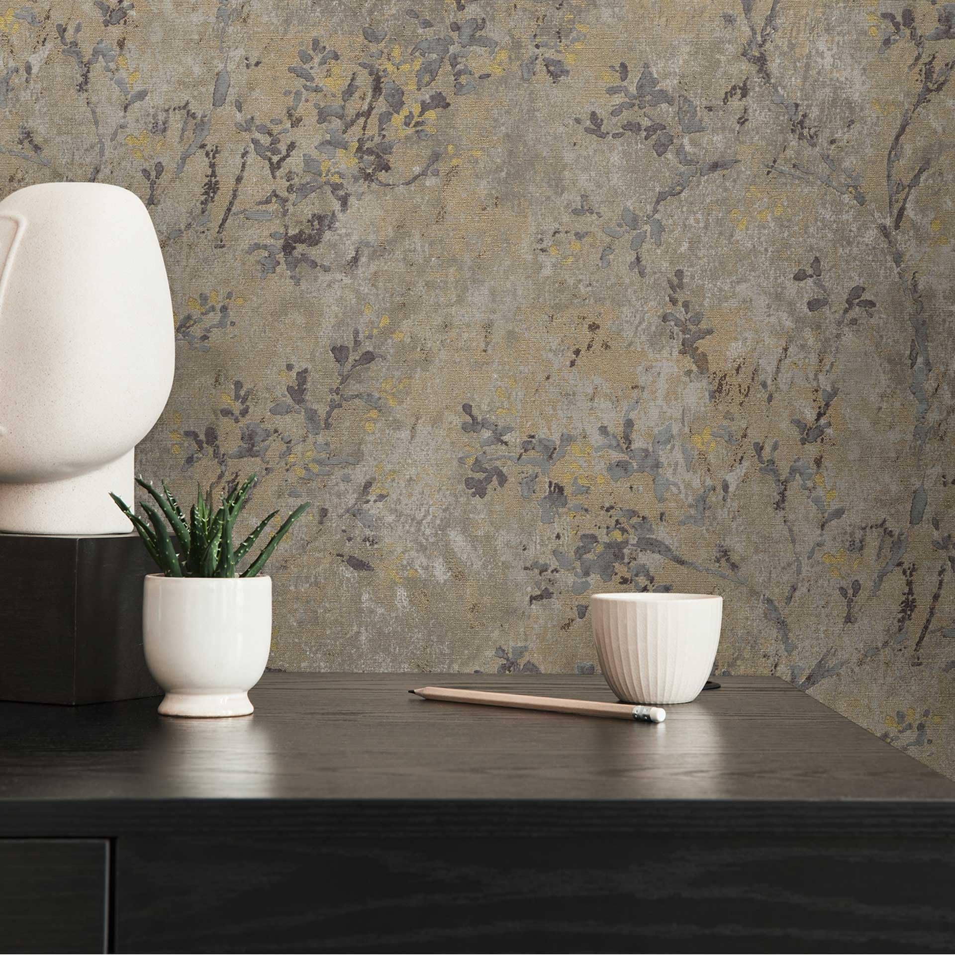 Livingwalls Non-Woven Wallpaper with Botanical Design in Brown, Cream, Gold - 10,05 x 0,53 m Floral Wallpaper - 396501 - Image 4