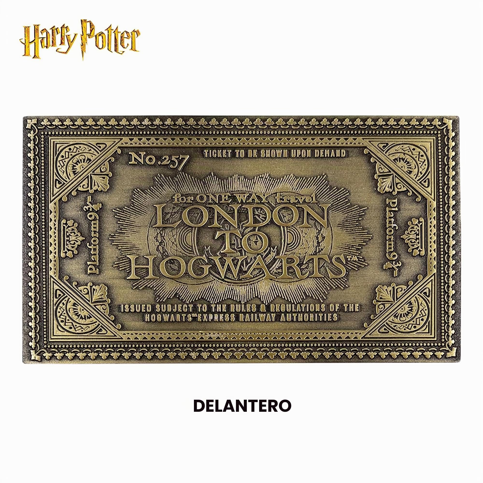 Fanattik Harry Potter Hogwarts Express - Billete de tren de edición limitada de metal