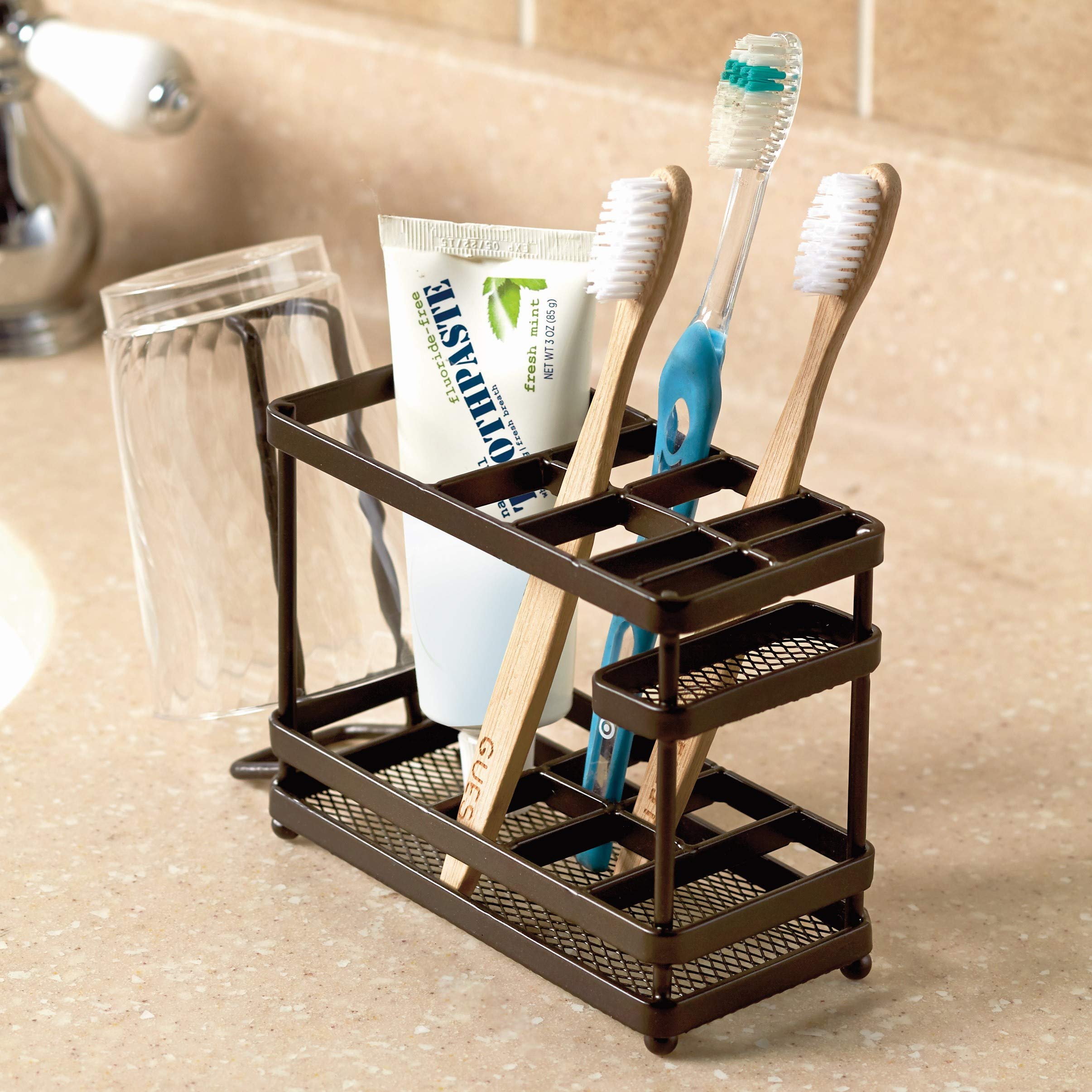 The Lakeside Collection Metal Bathroom Countertop Organizer and Storage
