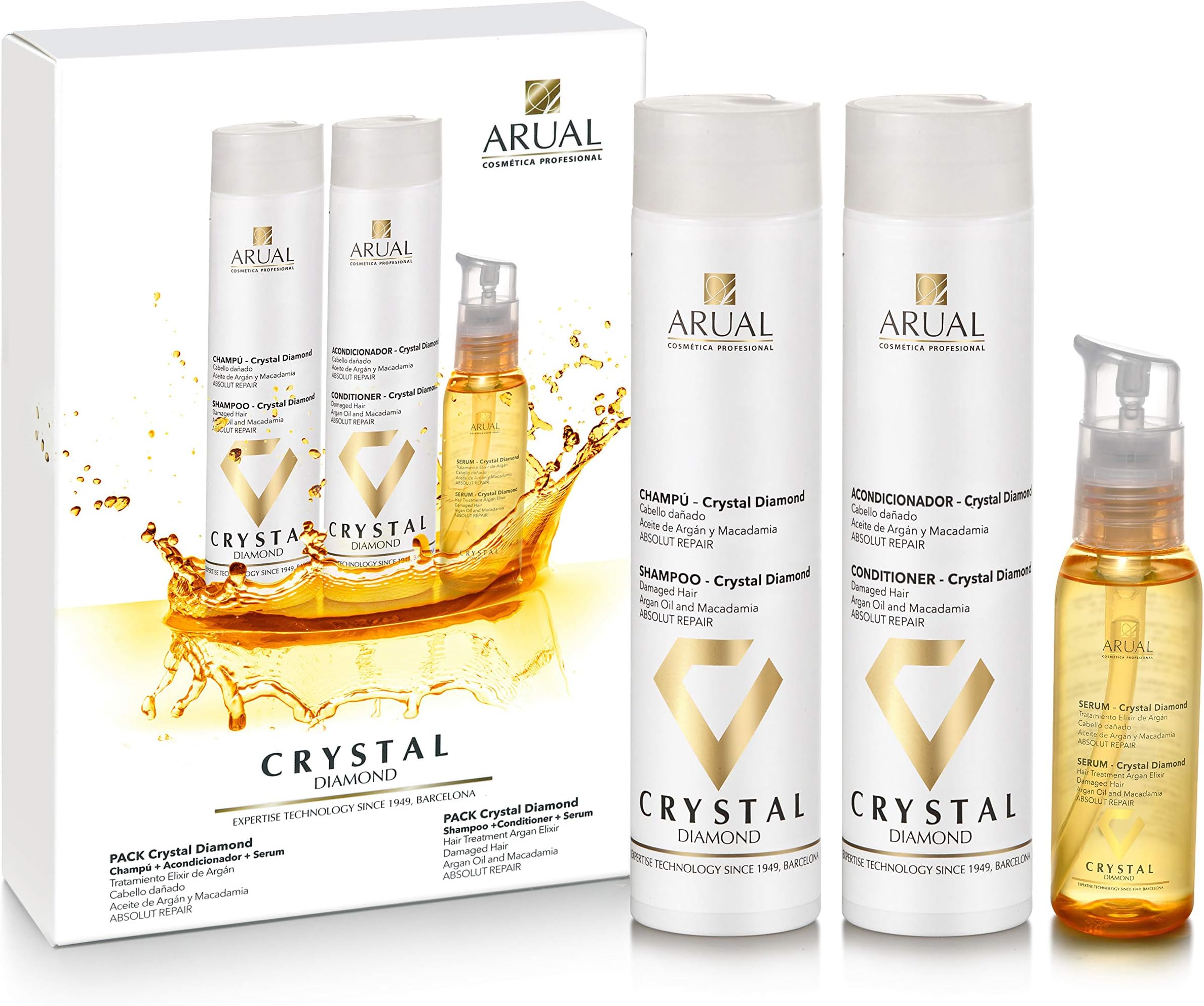 ARUAL CRYSTAL DIAMOND (CHAMPU + ACOND. + ACEITE) SET REGALO