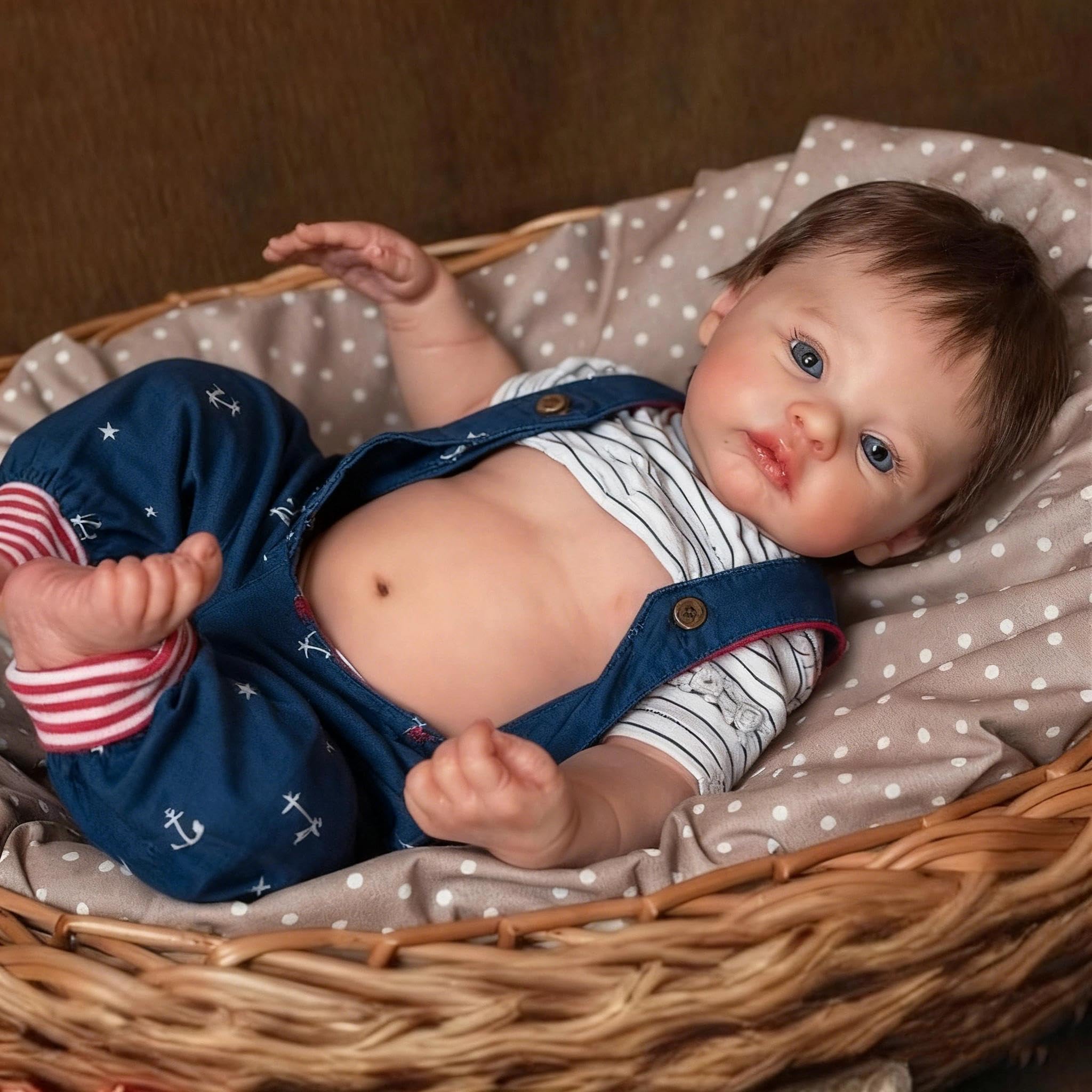 Zero pam Reborn Baby Dolls Boy-45CM Realistic Babys Doll, Reborn Dolls Full Body Boy, Lifelike Babys Doll For Girls With Accessories