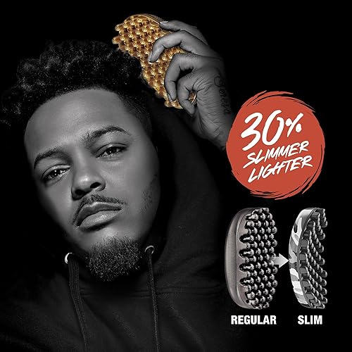 Miniatura 4 de Red by Kiss Bow Wow X Twist King - Cepillo giratorio lavable y duradero para rizos afro, delgado y ligero (camuflaje)