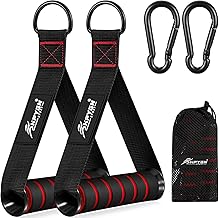 HPYGN Exercise Handle, Replacement Fitness Equipment for Pilates, Yoga, Strength Trainer, Pull Down Home Gym Red, Grey, Blue Working Out Handle