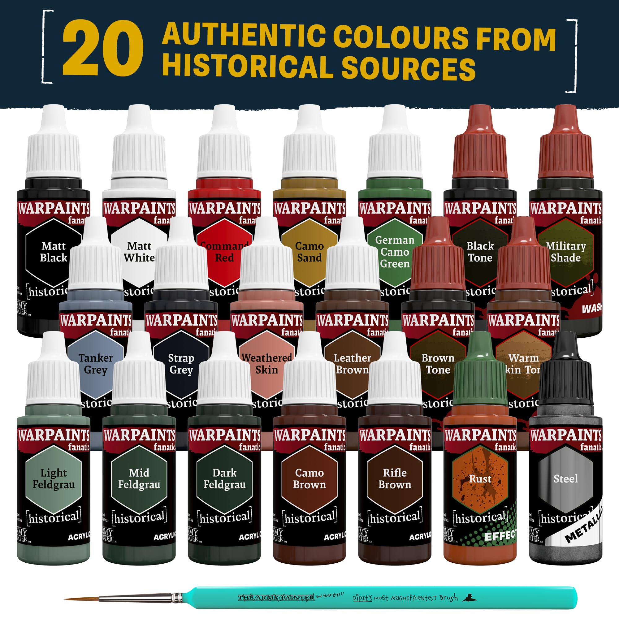 The Army Painter, Historical WWII German Paint Set Combo, 20 x 18 ml