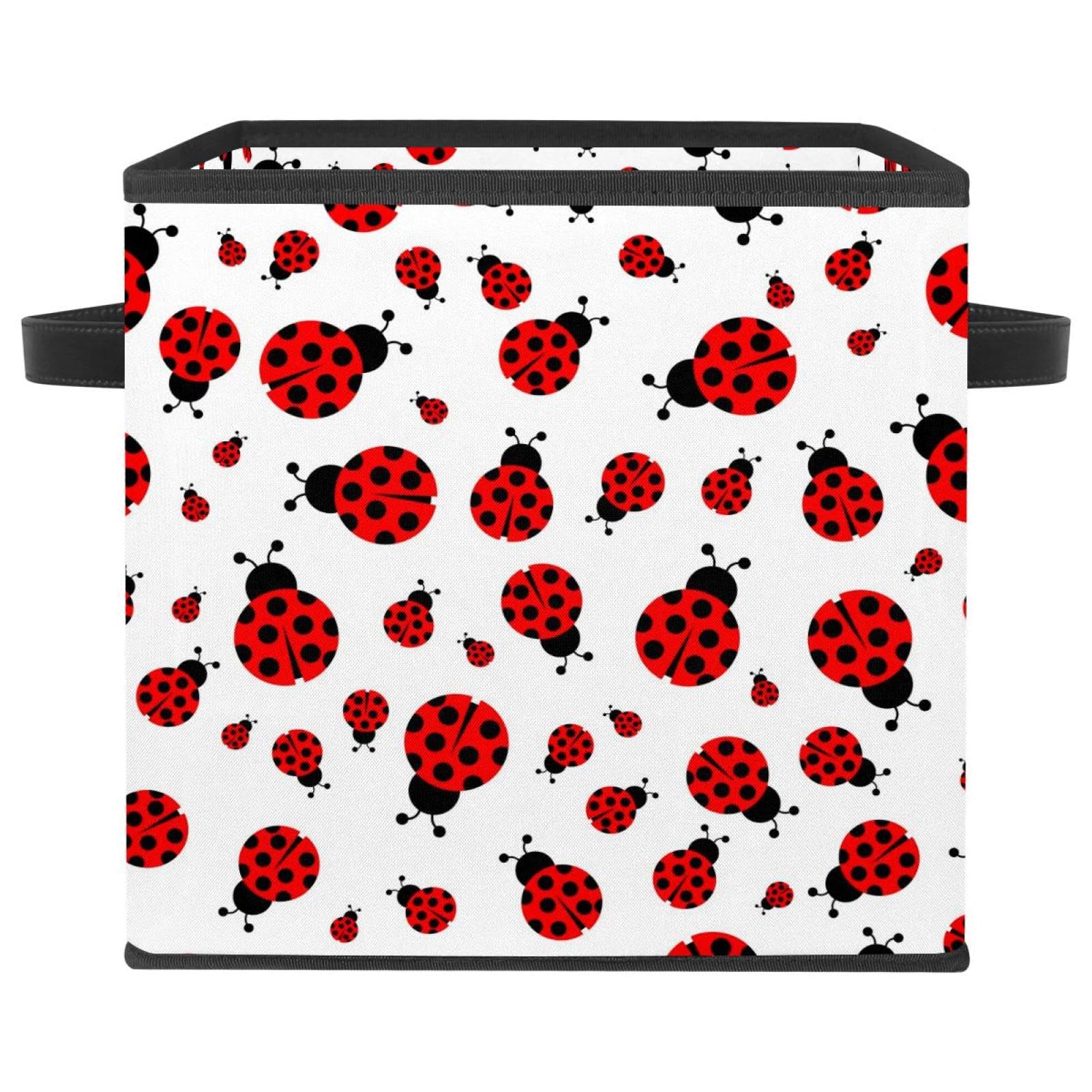 Organisateur en tissu pliable coccinelle pour ranger rapidement vêtements et livres